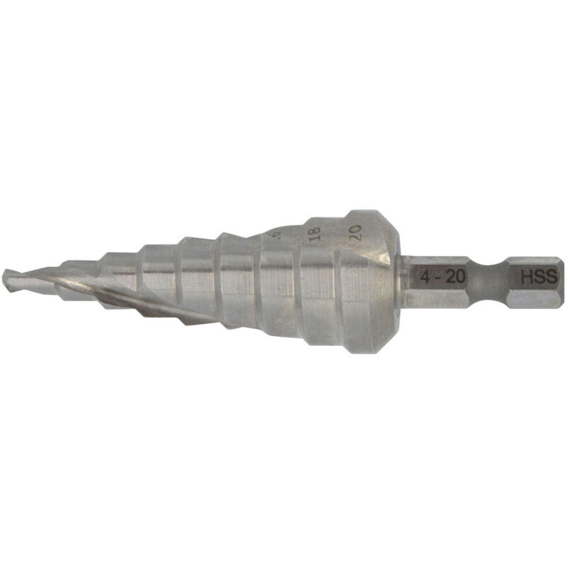 D-40157 Broca escalonada espiral 4 - 20 mm