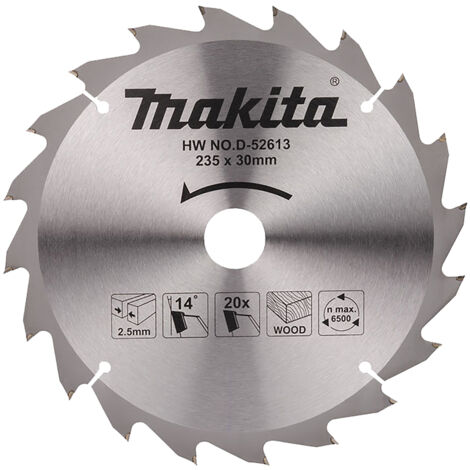 D-52613 Disque scie circulaire, Standard T.C.T. 235 x 30 mm, 20 D