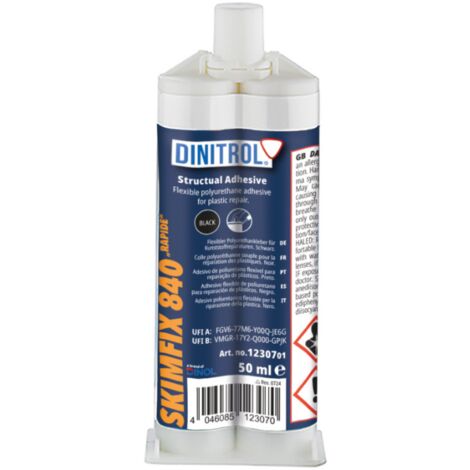 D-840 Colle bi-composant plastiques séchage 1 min.