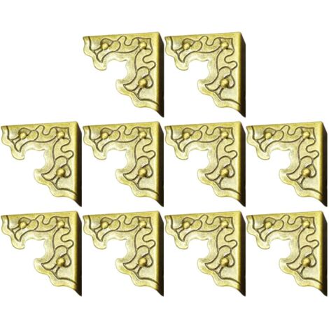 d angle en alliage de zinc bronze antique lot de 20 pour les