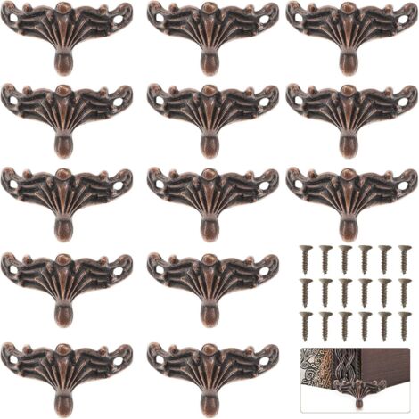 d angle et de pieds pour bo tes en bois alliage de zinc