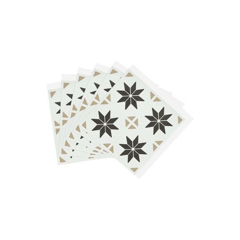 D-c-fix - Dalle murale 30,5 cm adhésive décor géométrique (lot de 6)