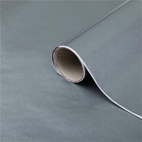 d-c-fix Pellicola Adesiva per mobili Metallizzata argento PVC plastica vinile impermeabile decorativa per cucina, armadio, porta carta rivestimento 67,5 x 150 cm