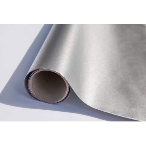 d-c-fix Pellicola Adesiva per mobili Metallizzata Edition argento PVC plastica vinile impermeabile decorativa per cucina, armadio, porta carta rivestimento 67,5 x 150 cm