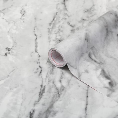 d-c-fix Pellicola Adesiva per mobili Pietra Marmo grigio PVC plastica vinile impermeabile decorativa per cucina, armadio, porta carta rivestimento 90 x 210 cm