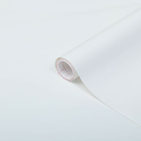 d-c-fix Pellicola Adesiva per mobili tinta unita opaca bianco PVC plastica vinile impermeabile decorativa per cucina, armadio, porta carta rivestimento 45 x 200 cm