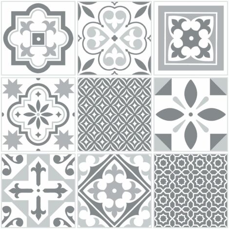 d-c-fix piastrelle adesive pavimento Piastrelle Orientali - 11 pezzi - PVC vinile impermeabile rivestimento vinilico listoni mattonelle per uso interno, bagno e cucina 30x30 cm