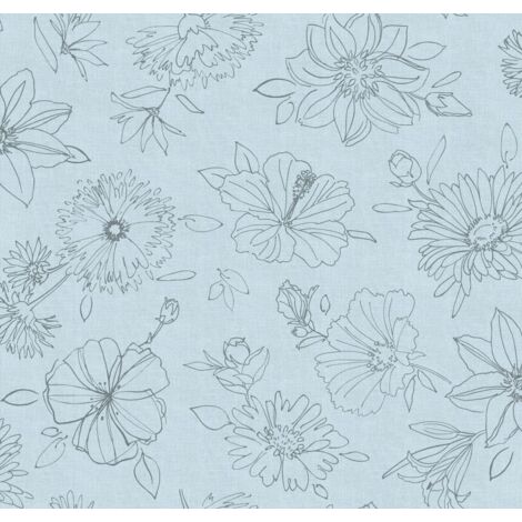 d-c-table® Tischdecke Manhattan Vlies Palmas 110 x 140 cm, grau Tischdecke
