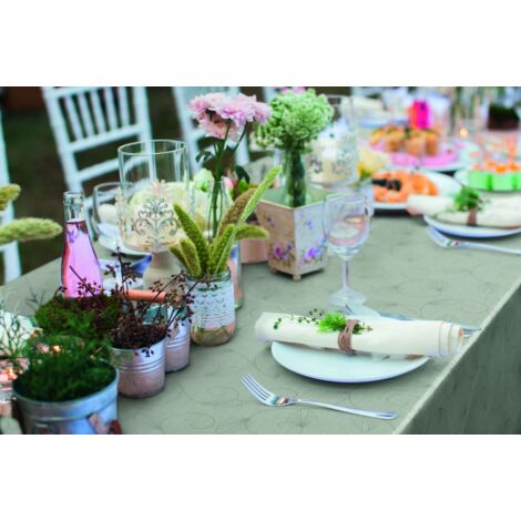 d-c-table® Tischdecke Monte Carlo Jolice 140 x 180 cm, creme Tischdecke