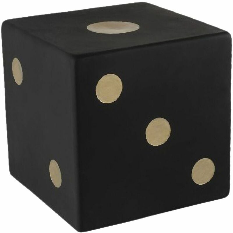 Dé décoratif noir