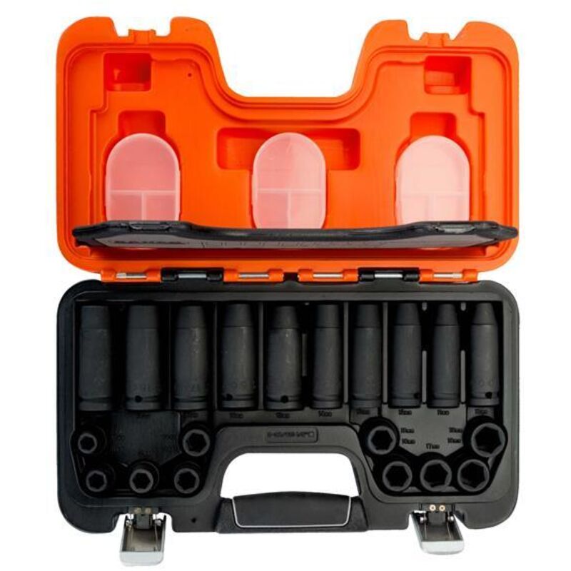 Bahco - Metric Impact Socket Set 1/2in Drive 20 Piece Deep And Standard DDS20