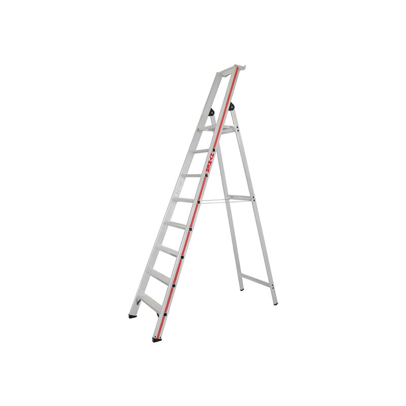 Escabeau 8 marches - Hauteur atteignable 3.85m - 8026/8