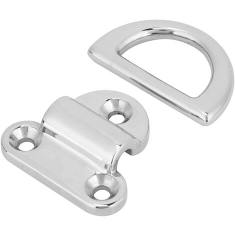 D-Krawattenring, 8 mm, Edelstahl, zusammenklappbar, Boots-Marine-Pad, Öse, Befestigungsring, Klampe, Marine-Hardware für Motoryacht