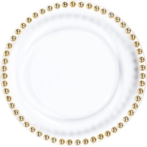 D licate pour Steak Verre Dor Plateau Multifonction pour