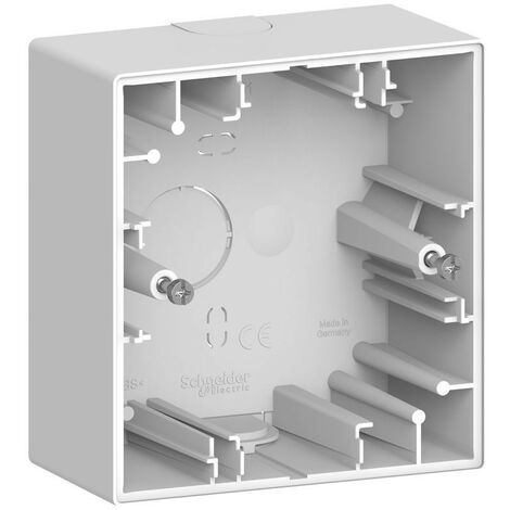 D-Life boite pour montage saillie blanc lotus 1 poste SCHNEIDER MTN4014-6535