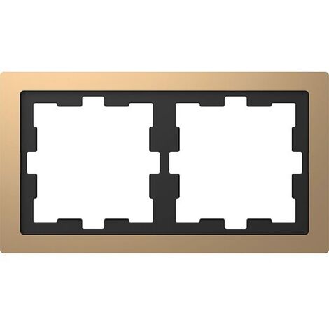 D-Life Metallrahmen, 2-fach, Champagnermetallic