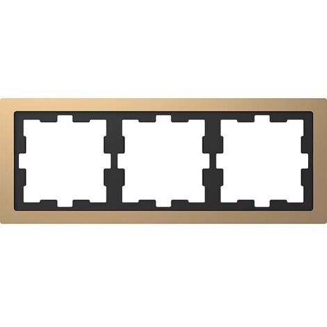 D-Life Metallrahmen, 3-fach, Champagnermetallic