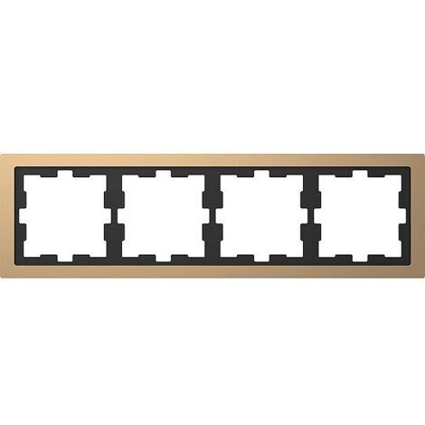 D-Life Metallrahmen, 4-fach, Champagnermetallic