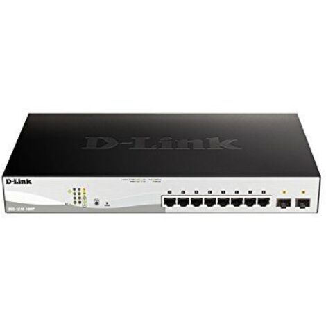 D-Link DGS-1210-10MP switch Gestionado L2/L3 Gigabit Ethernet (10/100/1000) Energía sobre Ethernet (PoE) Negro