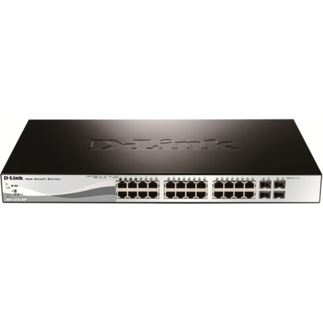 D-Link DGS-1210-28P Gestito L2 Gigabit Ethernet (10/100/1000) Supporto Power over Ethernet (PoE) 1U