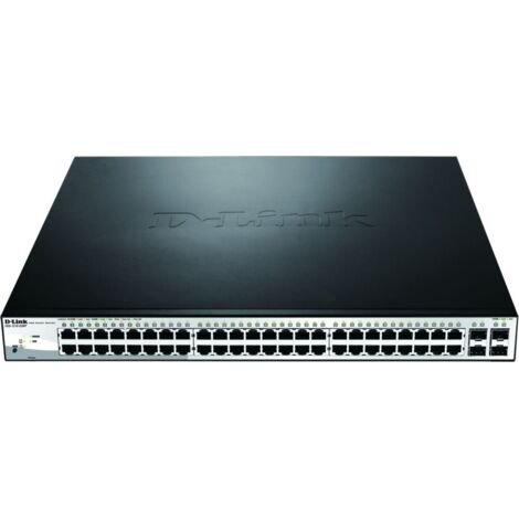 D-Link DGS-1210-52MP/E PoE/GE/GE/SMA/48 48x PoE+, PoE-Budget 370W