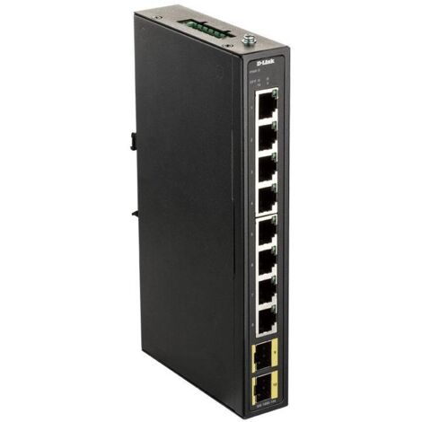 D-Link DIS-100G-10S switch di rete Non gestito Gigabit Ethernet (10/100/1000) DIN rail Nero