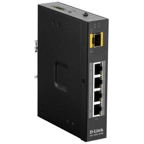 D-Link DIS-100G-5PSW Switch L2 Gigabit Ethernet 5Porte con 4 x 10/100/1000 (PoE) + 1 slot 100/1000 SFP Dedicate
