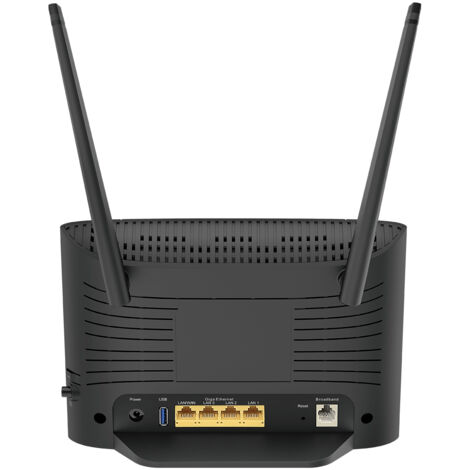 D-Link DSL-3788 routeur sans fil Gigabit Ethernet Bi-bande (2,4 GHz / 5 GHz) Noir
