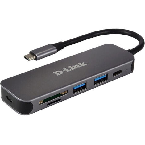 D-Link DUB-2325 5-in-1 USB-C Hub Card Reader