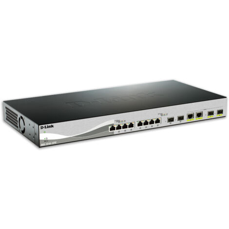 D-Link DXS-1210-12TC/E commutateur réseau Géré L2 10G Ethernet (100/1000/10000) 1U Noir, Argent