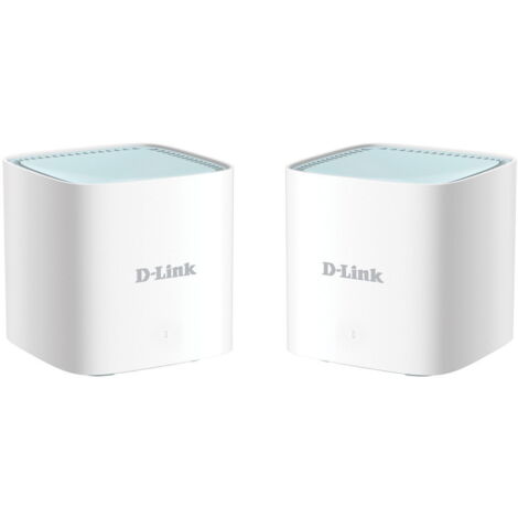 D-Link EAGLE PRO AI AX1500 Mesh System M15-2 Router (2er-Pack)  802.11ax  1200+300 Mbit/s  Ethernet-LAN-Anschlüsse (RJ-45) 1  Unterstützung