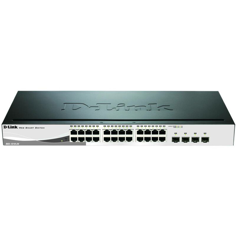 Dlink - Switch réseau RJ45/SFP D-Link DGS-1210-24/E 24+4 ports 56 GBit/s X596532