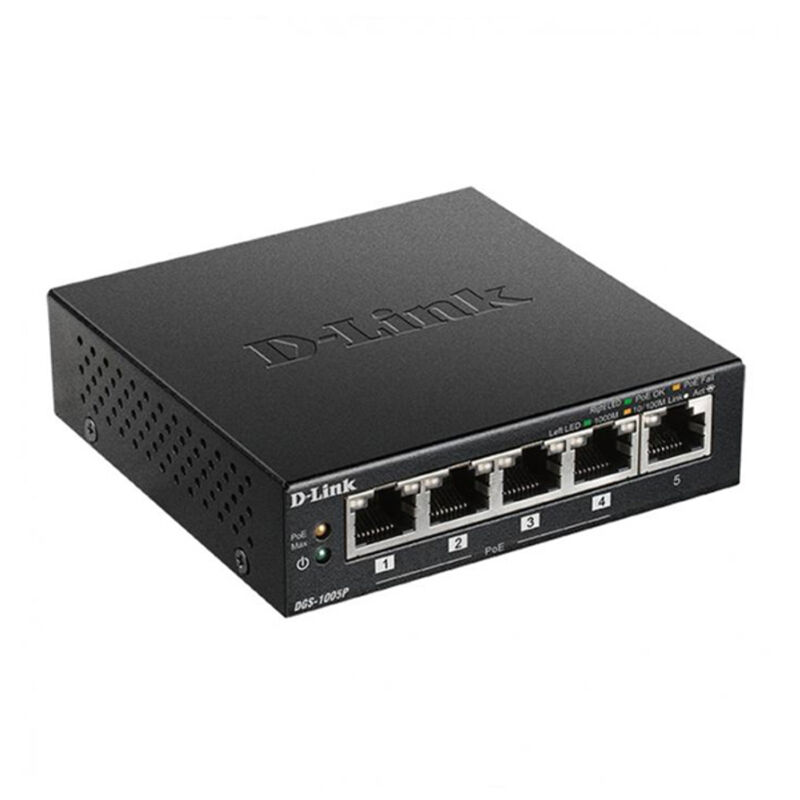 

Switch DGS-1005P LAN PoE Negro - D-link