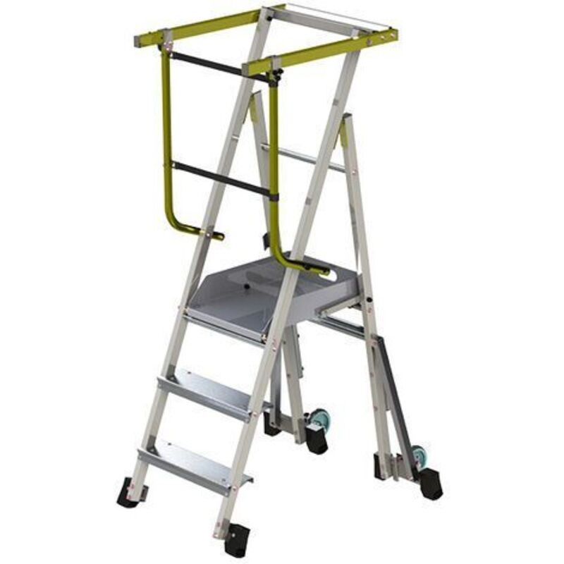 Matisère - pirl Pliant 4 marches - Hauteur de travail maximale de 3.00m - PAM4