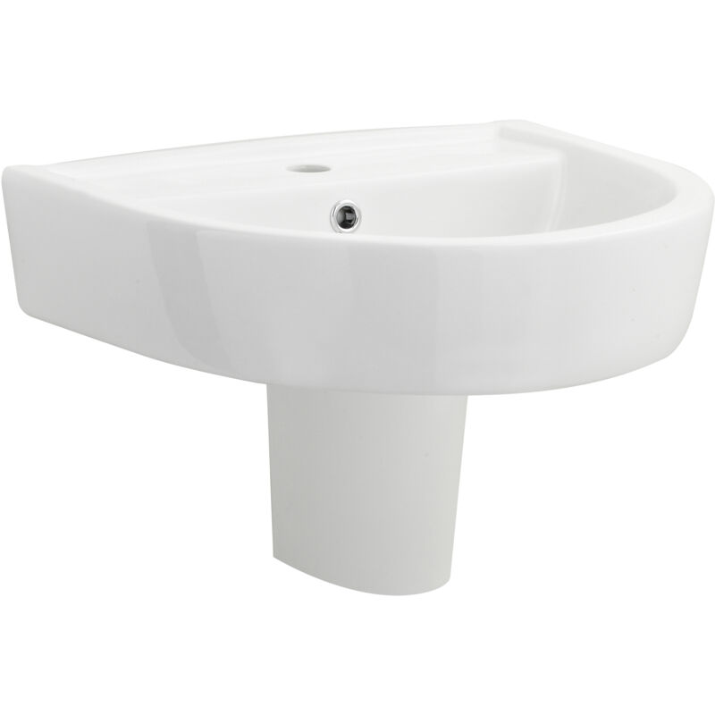Balterley - 1 Tap Hole Basin & Semi Pedestal - 520mm