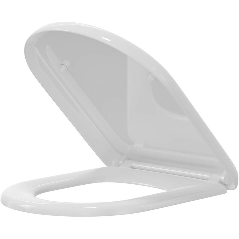 D Shaped 360mm Quick Release Soft Close Toilet Seat