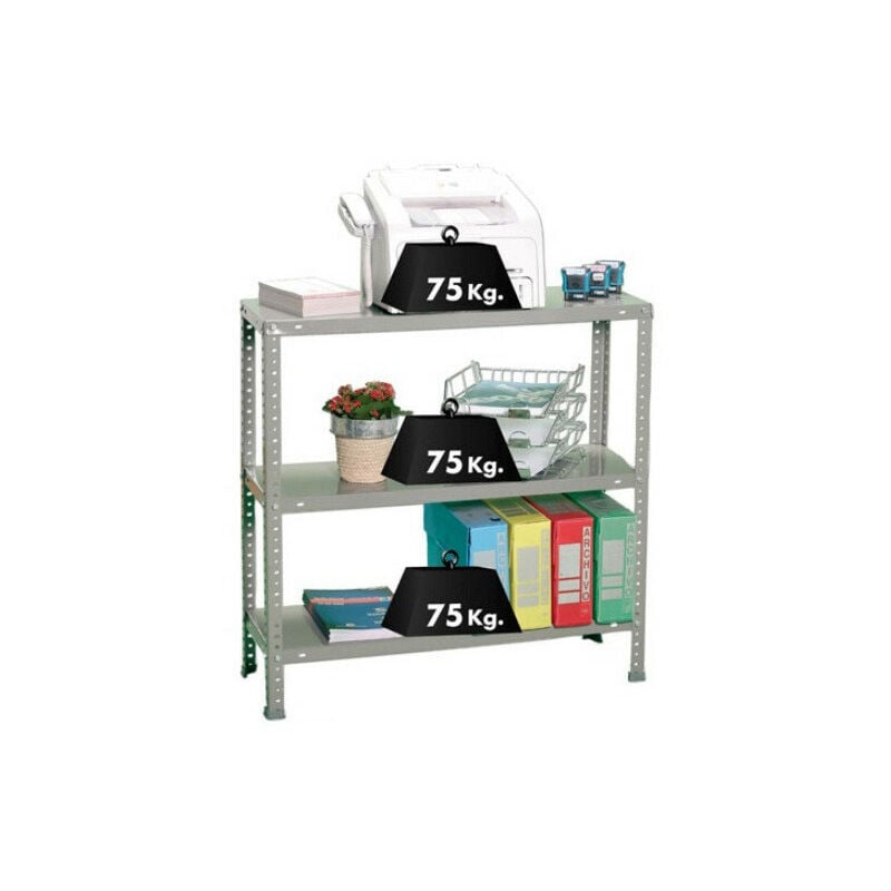 Simon Rack - Etagère de rangement 900x900x400mm Gris foncé Charge 75Kg - Advantage 3/400