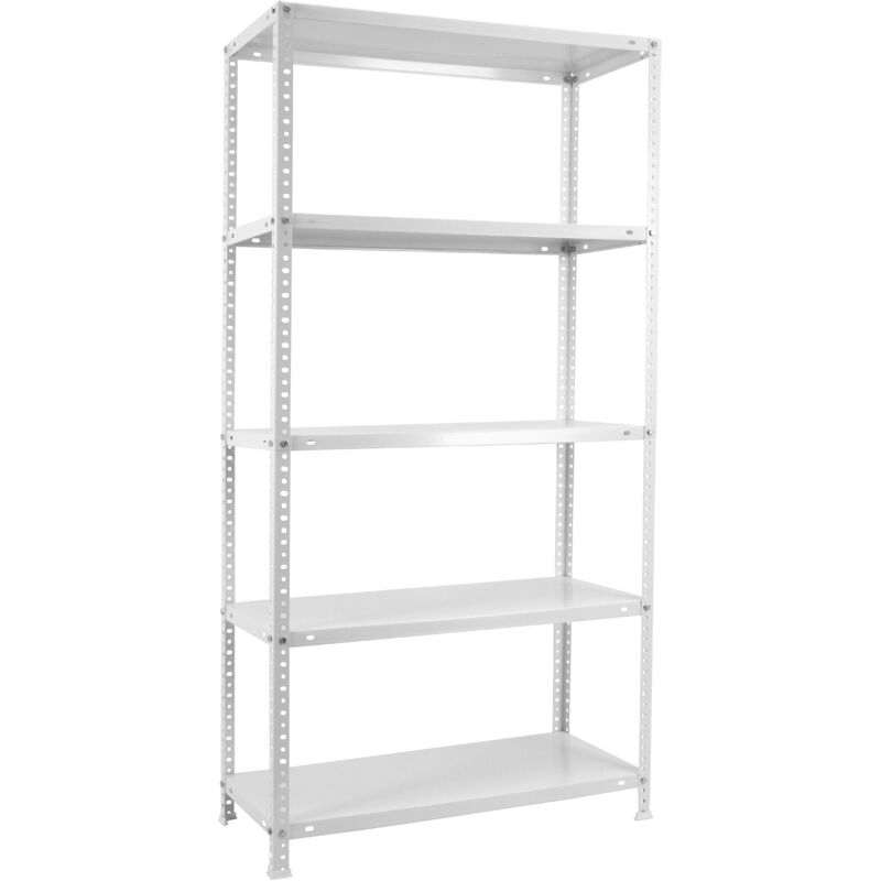 Etagère légère métallique avec vis comfort 5/400 blanc - 1800x900x400 100Kg Simonrack