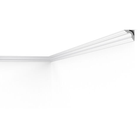 D12 DECOFLAIR Moulure de plafond Polystyrène 30 x 30 x 2000 - 2 pièces