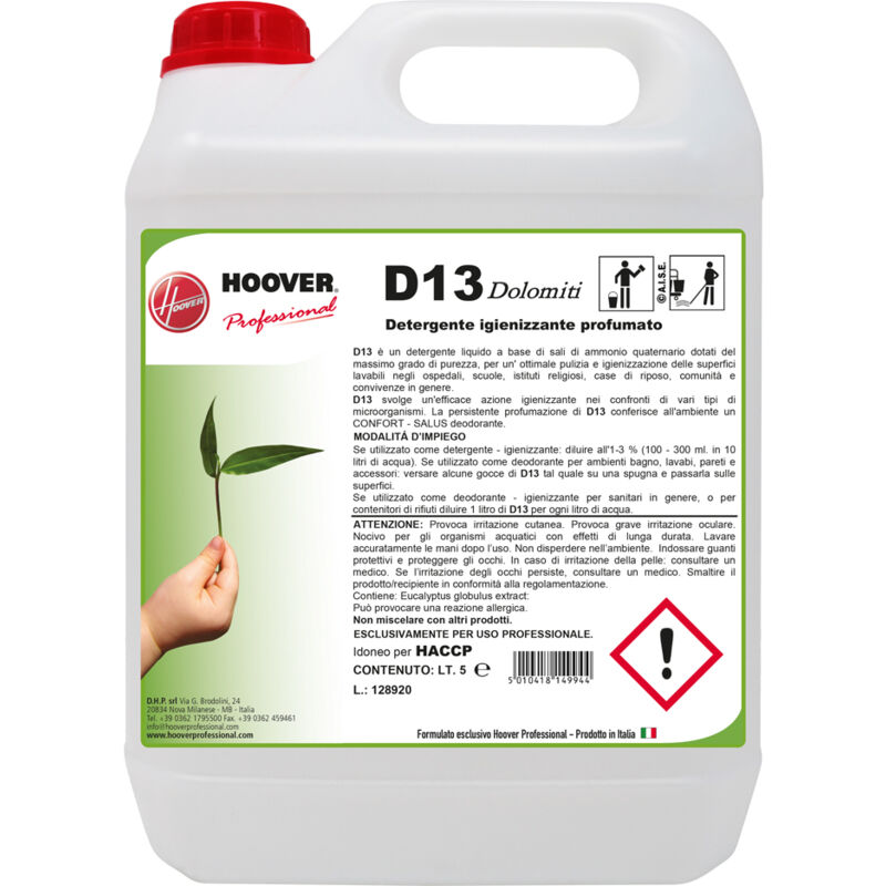 Image of D13 sanificante detergente deodorante profumato 5 litri
