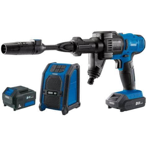 D20 20V Pressure Washer, D20 20V Wireless Speaker with 1x 2Ah and 1x 3Ah (94796)