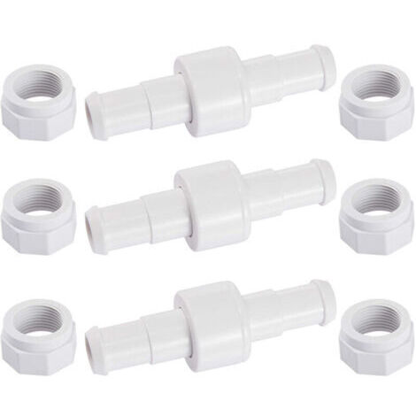 D20 Lot de 3 Raccords Rotatifs pour Tuyau D'arrosage avec 6 Embouts Compatibles avec Zodiac Polaris 180 280 380 Robot Nettoyeur Piscine