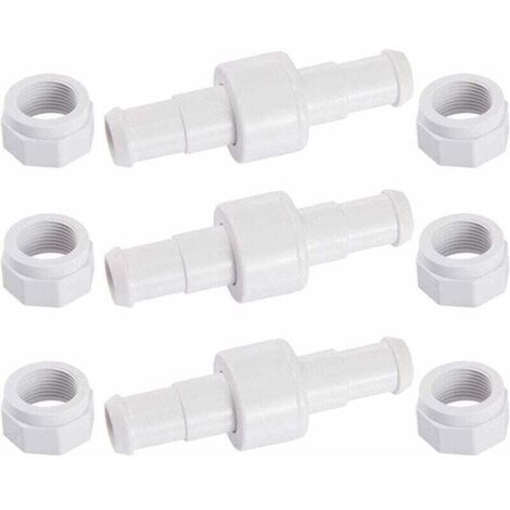 D20 Set di 3 connettori per tubi rotanti con 6 punte D15 compatibili con il pulitore robotizzato per piscine Zodiac Polaris 180 280 380