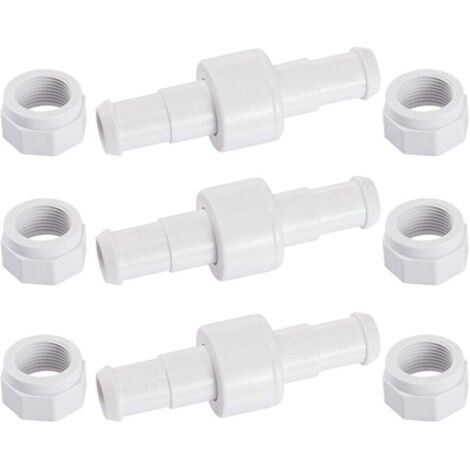 D20 Set di 3 connettori per tubi rotanti con 6 ugelli compatibili con il robot pulitore per piscine Zodiac Polaris 180 280 380