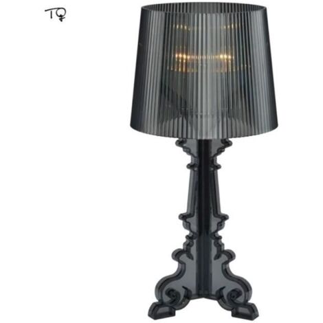 D24xh48cm - Bouchon UE - lampe de table noire - Kartell Bourgie-Lampe de Table LED en Acrylique E14, Design p