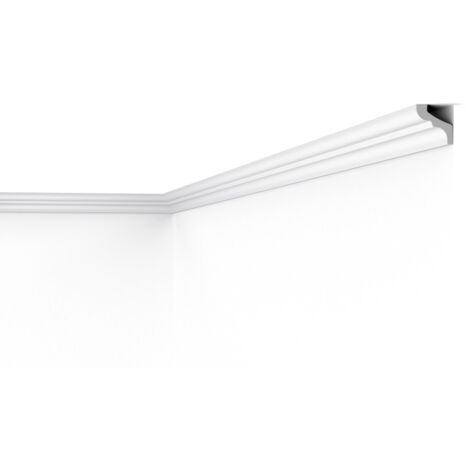 D3 DECOFLAIR Moulure de plafond Polystyrène 33 x 33 x 2000 - 1 pièce