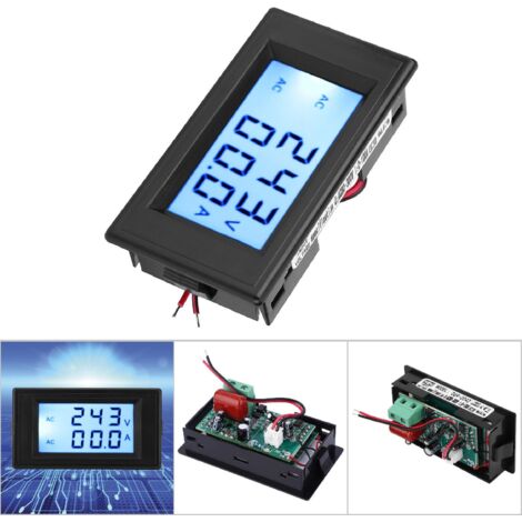 D69-2042 Doppelanzeige-Voltmeter/Amperemeter AC80-300V 0-100A mit Stromwandler