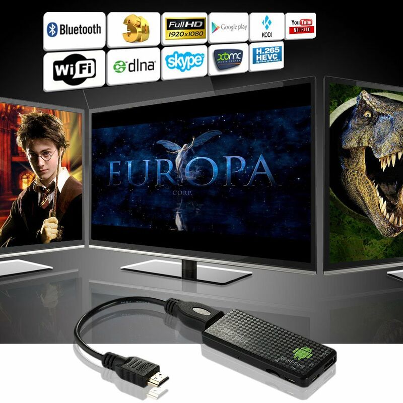 

D88 Android 5.1 TV Dongle RK3229 Quad-Core 1G / 8G Full HD 1080P Mini PC Miracast / DLNA H.265 WiFi Smart Media Player