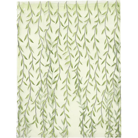 DA BOOM Wicker offset printed Curtain of Muslin cool window Pastoral floral Curtains Living, Dining, Bedroom