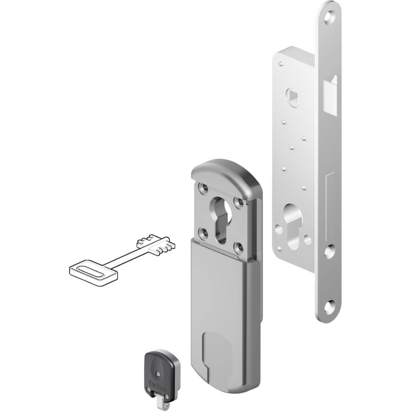 Protecteur magnétique mg310 pour cylindre chromé satiné